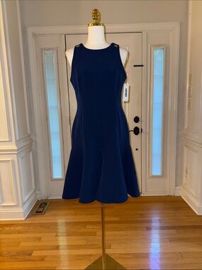 dkny embroidered chiffon dress Dkny | Dresses | Nwt Dkny Embroidered Chiffon Floral Blue White Dress Sz 8